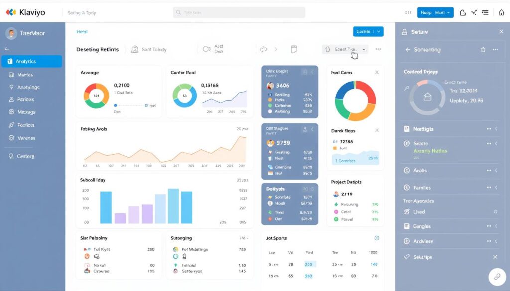 Generiere ein Bild von Klaviyo Dashboard