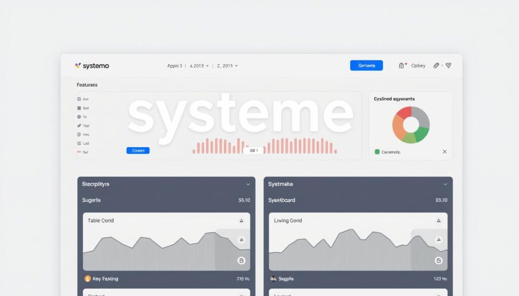 Generiere ein Bild von systeme.io Dashboard