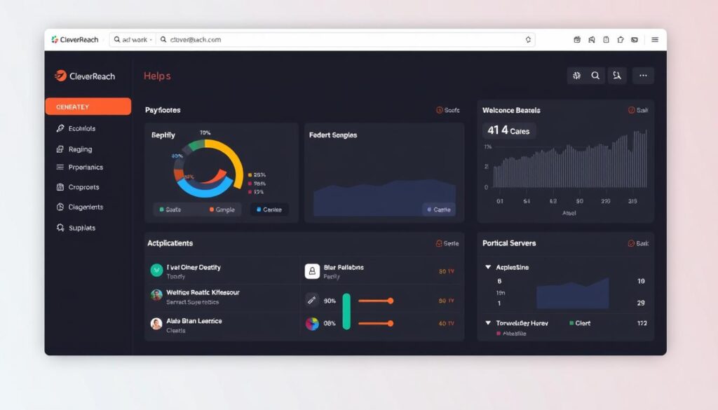Generieren Sie ein Bild von CleverReach Dashboard