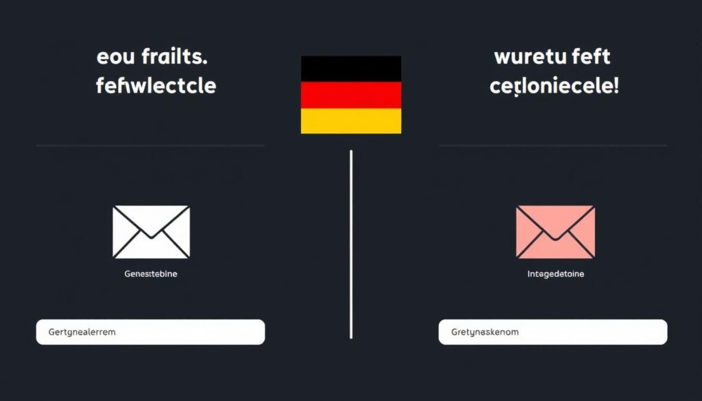 Generieren Sie ein Bild von einem deutschen Newsletter-Tool Vergleich