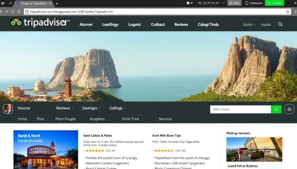 Ein Bild von TripAdvisor Homepage
