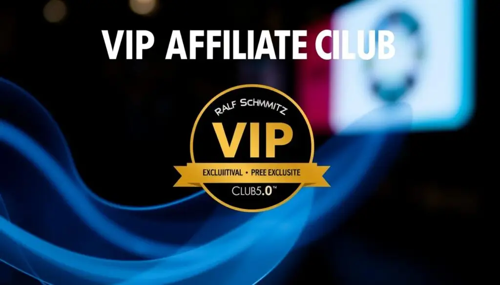Generiere ein Bild von Ralf Schmitz VIP Affiliate Club 5.0