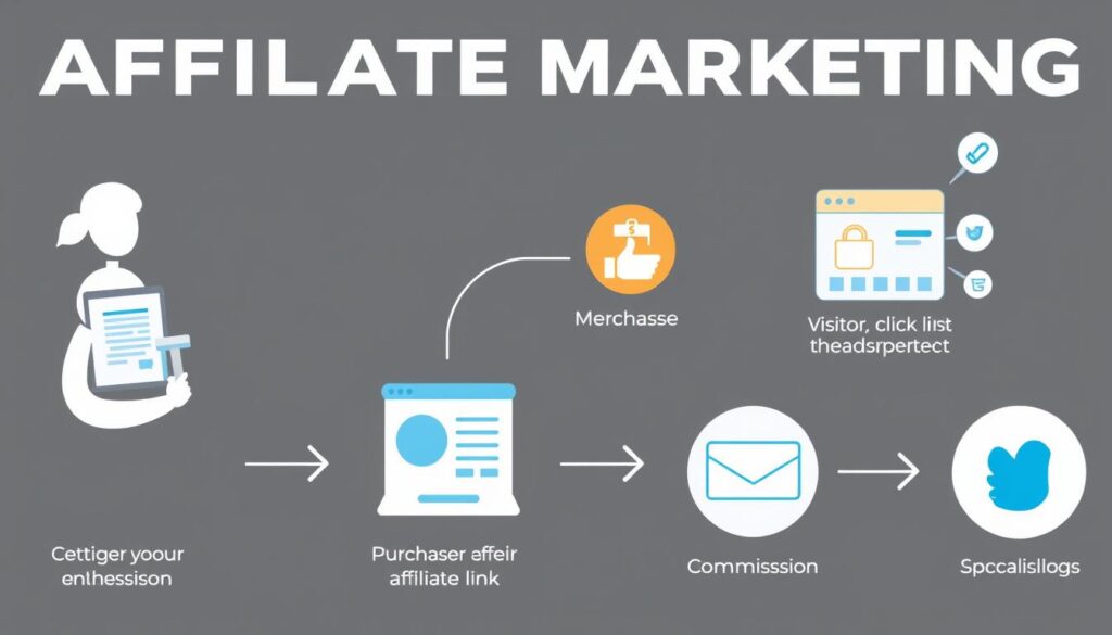 Infografik zum Affiliate Marketing mit Blogs und Social Media